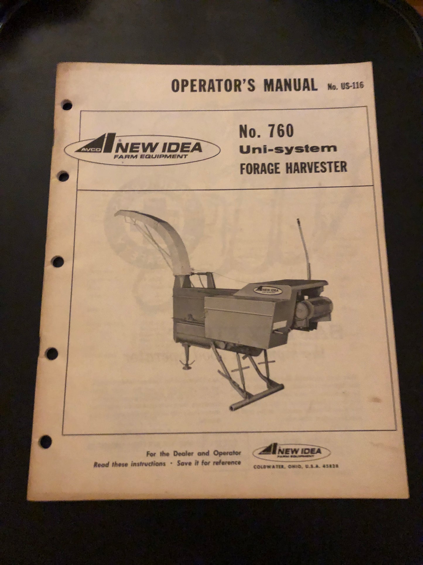 New Idea _ no 760 Uni-system Forage Harvester _ Operator’s Manual