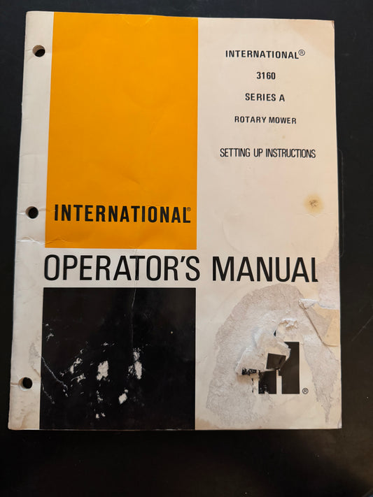 IH _ 3160 series A Rotary Mower _ Setting Up Instructions Operator’s Manual