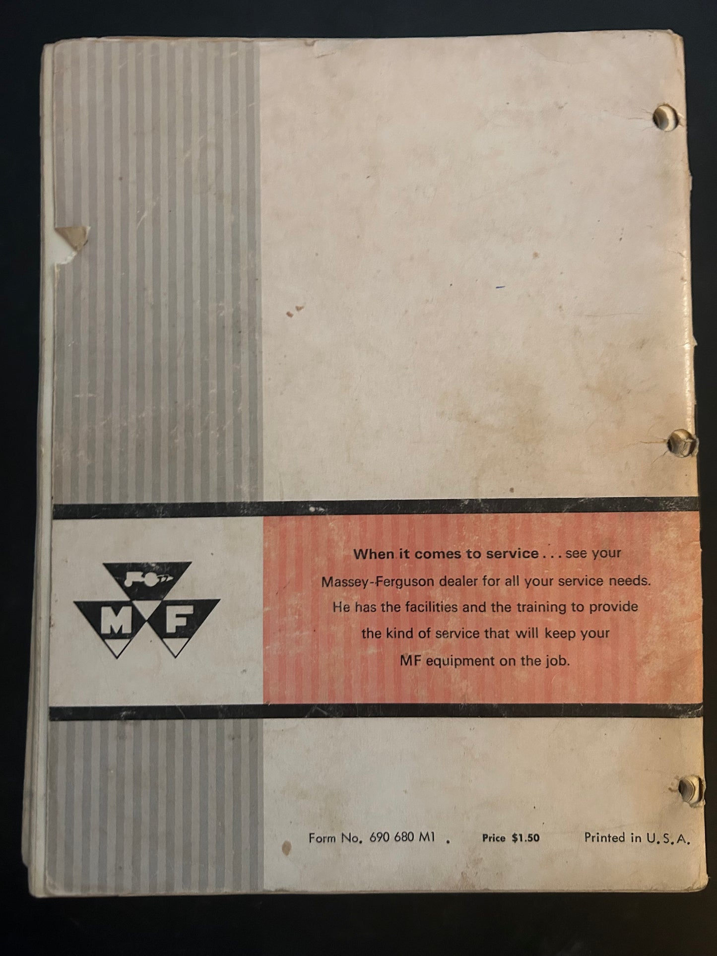 Massey-Ferguson _ MF 175 Tractor __ Form 690 680 M1 Operator’s Manual
