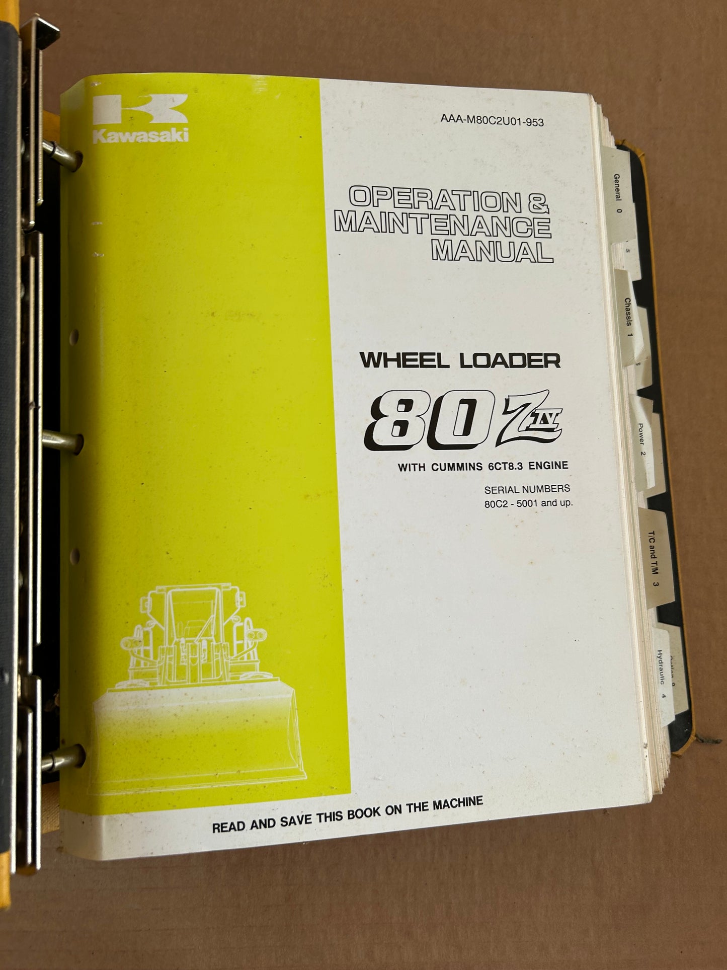 Kawasaki _ 80ZIV Wheel Loader _ Binder