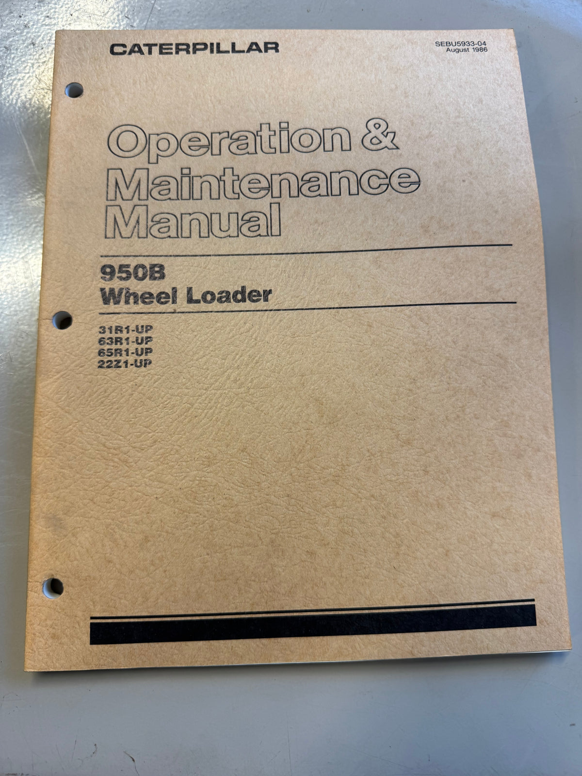 Caterpillar_ 950B Wheel Loader _ Operation & Maintenance Manual