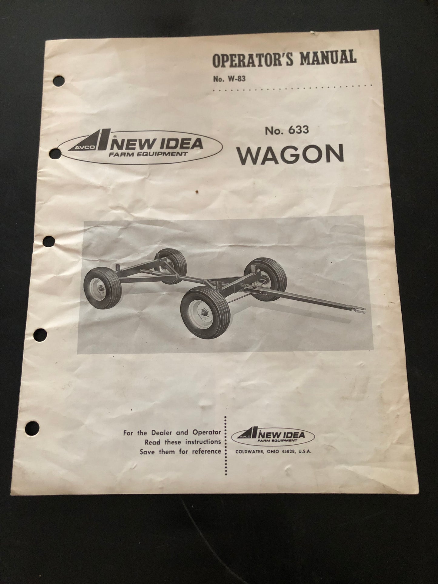 New Idea _ no 633 Wagon _ Operator’s Manual