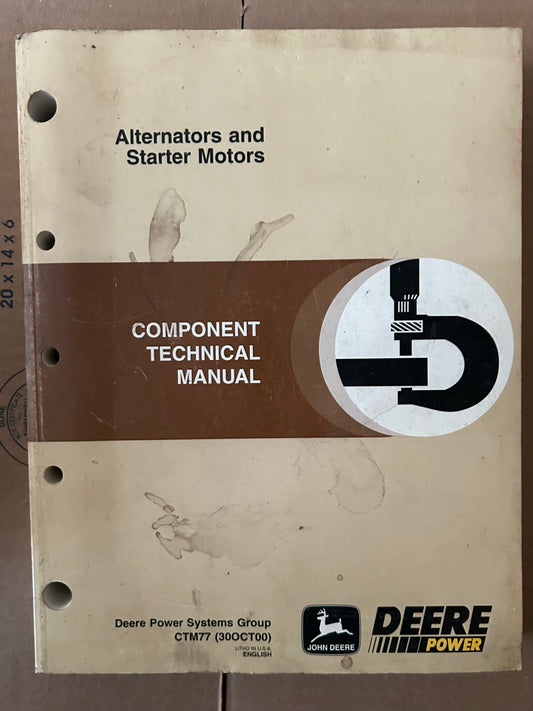 John Deere _ Alternators & Starter Motors _ Component Technical Manual