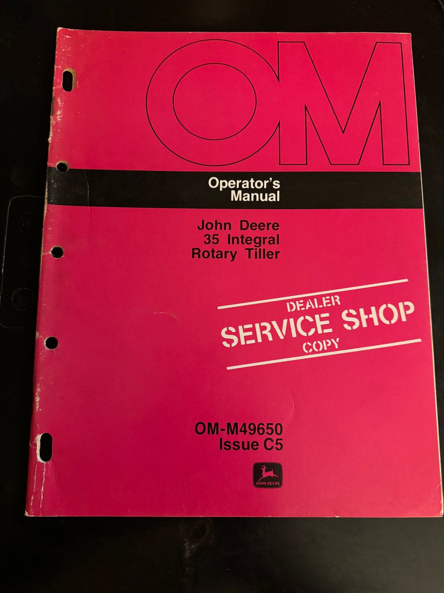 John Deere _ 35 Integral Rotary Tiller _ Operator’s Manual Dealer Copy OM-M49640 Issue C5