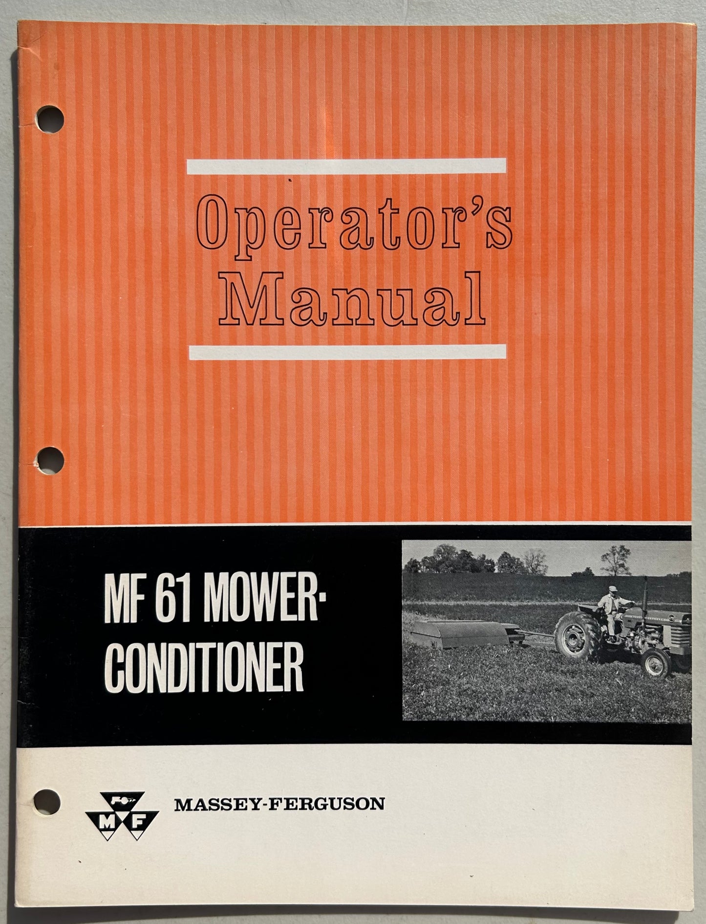 Massey Ferguson MF 61 Mower Conditioner _ Operator’s Manual