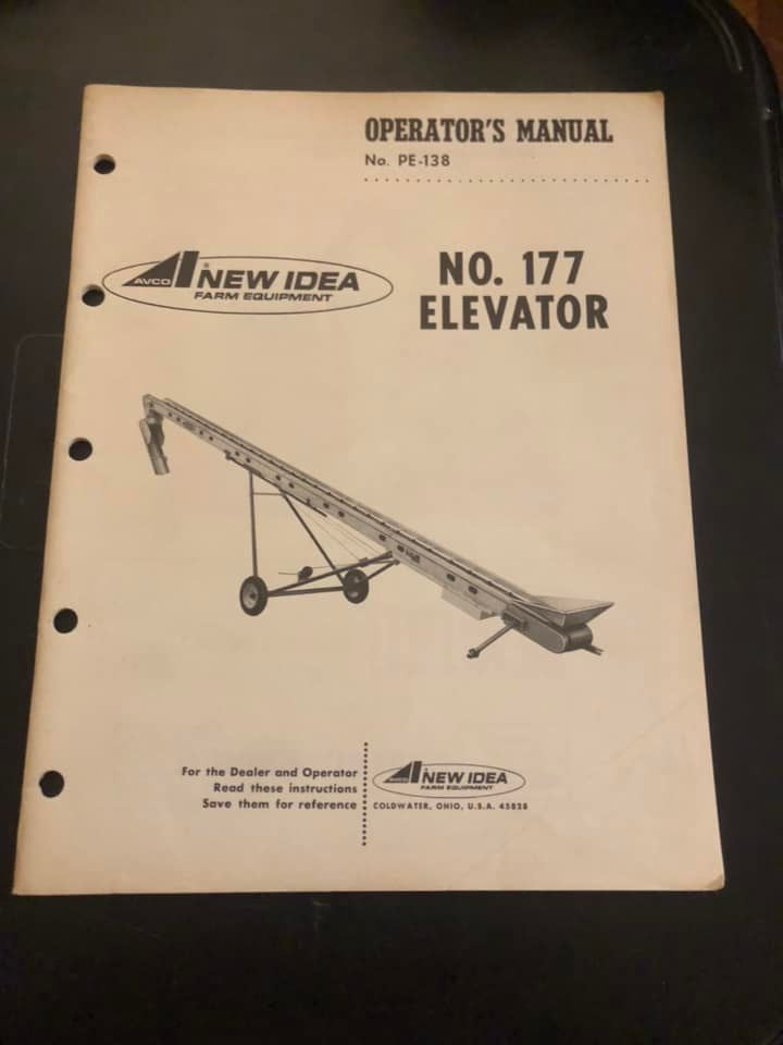 New Idea _ no 177 Elevator _ Operator’s Manual