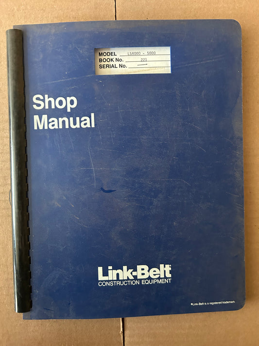 Link-Belt _ L54000 - 5000 book 221 _ Shop Manual