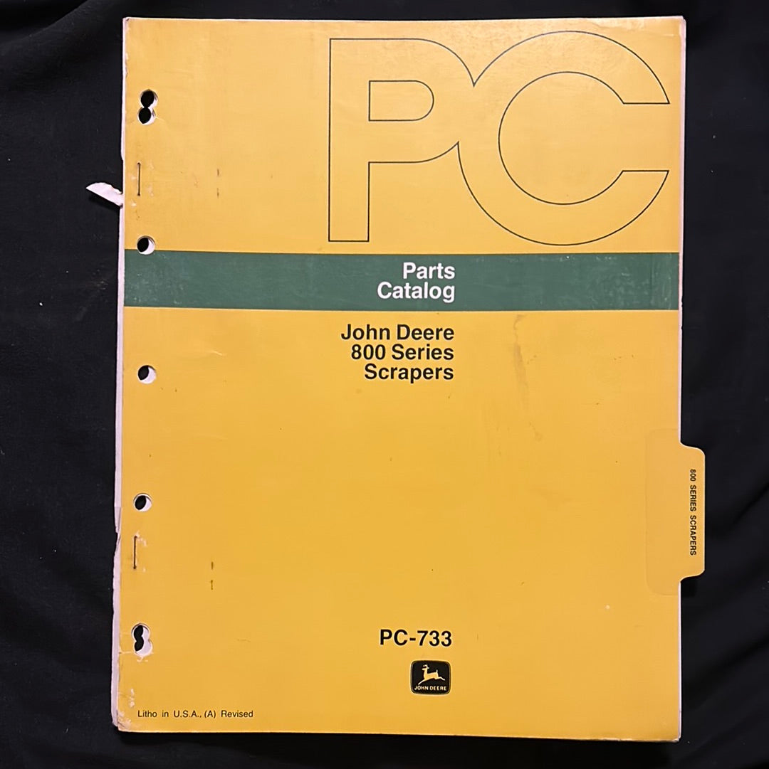 John Deere _ 800 Series Scrapers _ Parts Catalog