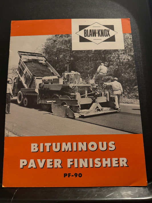 Blaw-Knox _ Bituminous Paver Finisher pf-90