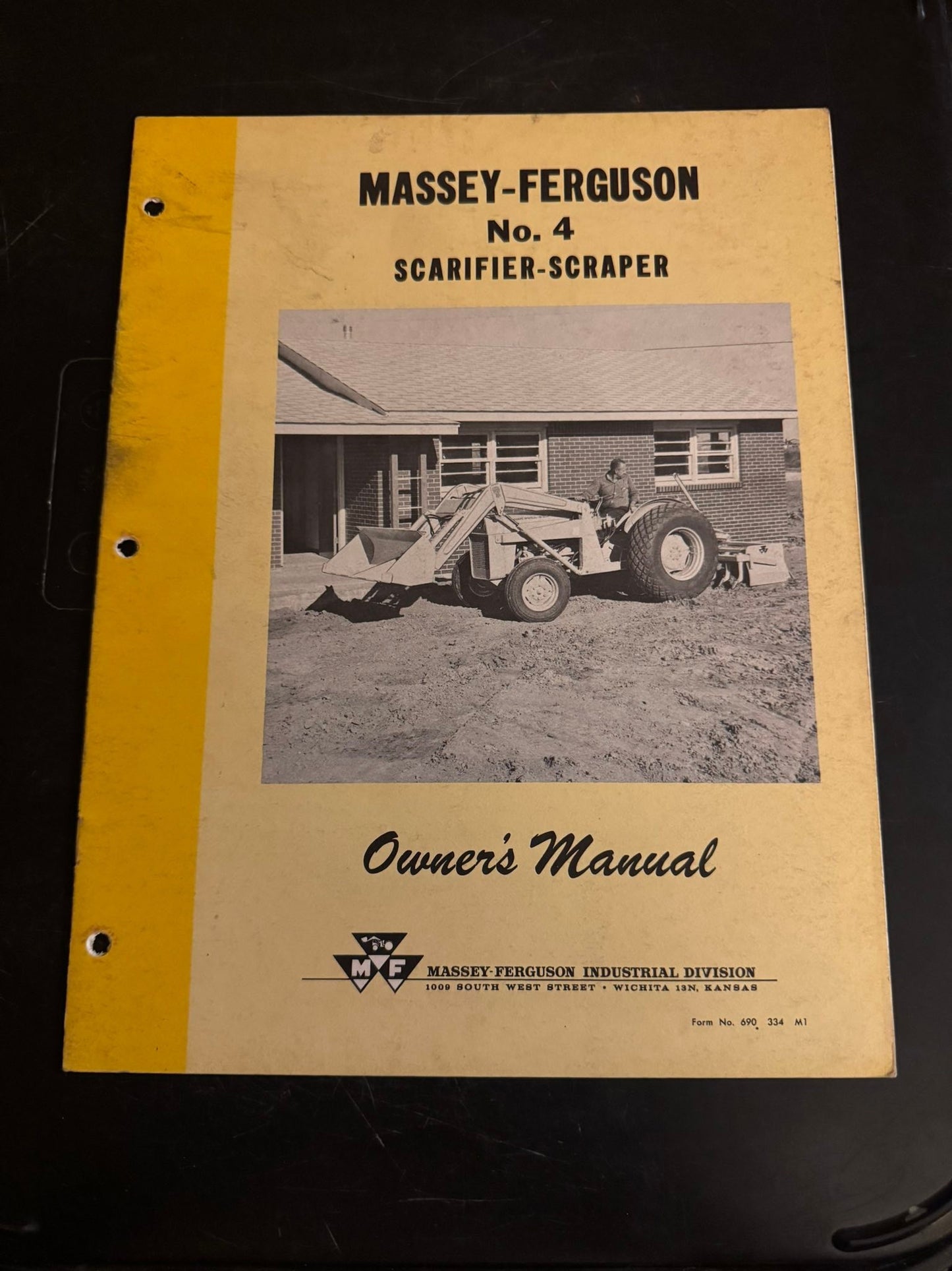 Massey Ferguson _ no 4 Scarifier Scraper _ Owner's Manual