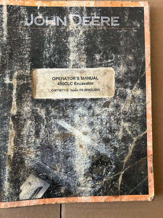 John Deere _ 450CLC Excavator _ Operator’s Manual OMT187112 D3