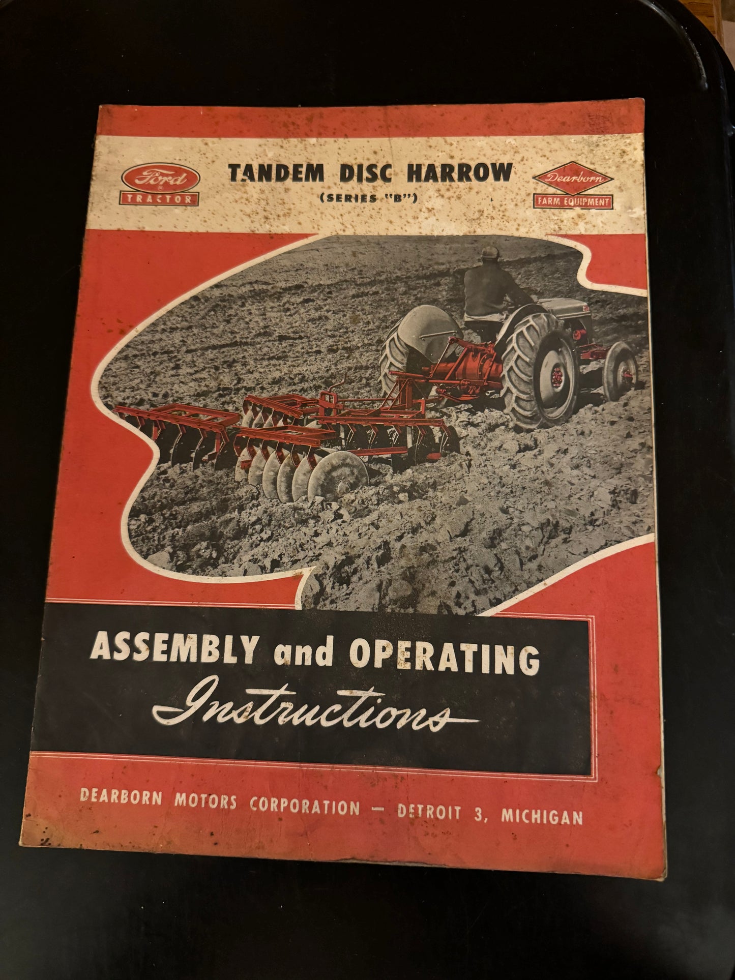 Ford  _ Tandem Disc Harrow series B _ Assembly & Operating Instructions