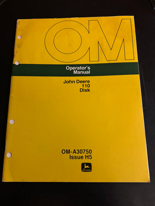 John Deere _ 110 Disk _ Operators Manual OM-A30750 H5