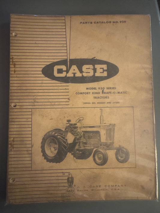 Case _ Model 930 Series Comfort King Draft-O-Matic Tractors _ Serial No. 8253501 & After
