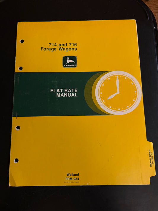 John Deere _ 714 & 716 Forage Wagon _ Flat Rate Manual FRM-284