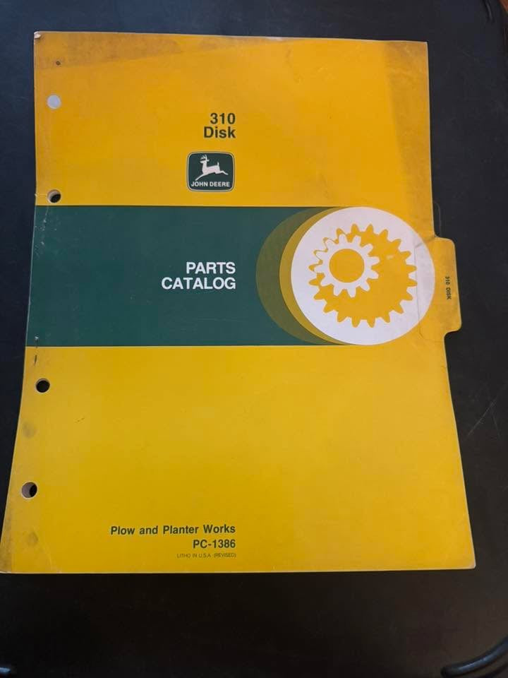 John Deere _ 310 Disk _ Parts Catalog PC-1386