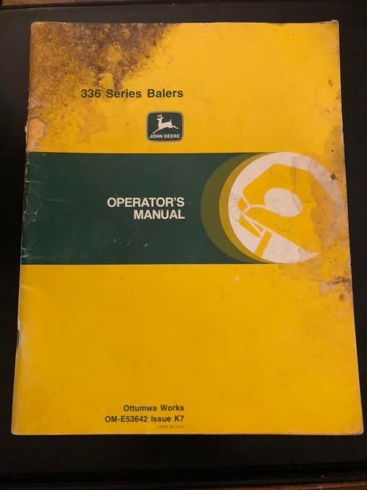 John Deere _ 336 Series Balers _ Operator’s Manual