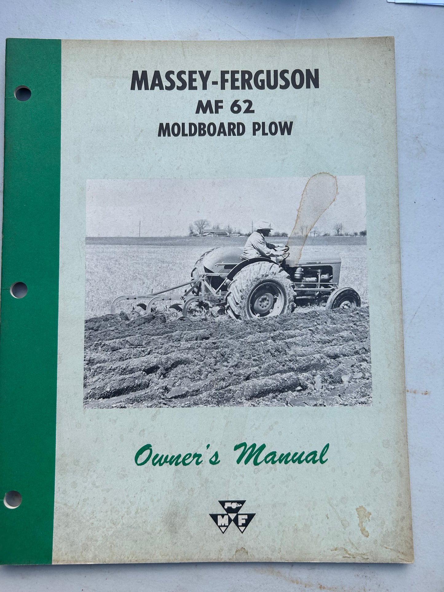 Massey Ferguson No 62 Moldboard Plow _ Owner’s Manual