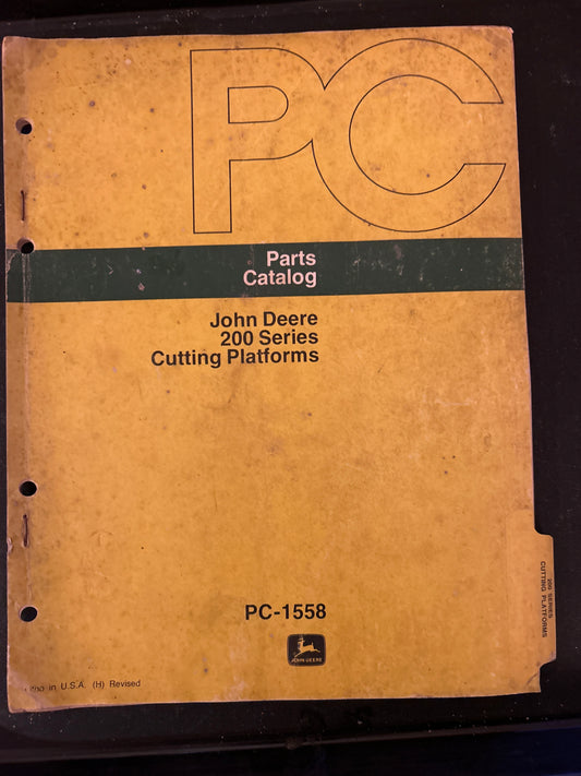 John Deere _ 200 Series Cutting Platforms _ Parts Catalog PC-1558