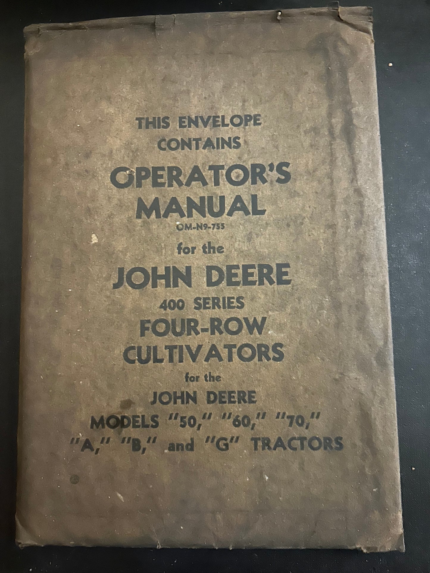 John Deere _ 400 Series Four-Row Cultivators _ Operating Manual _ OM-N9-755