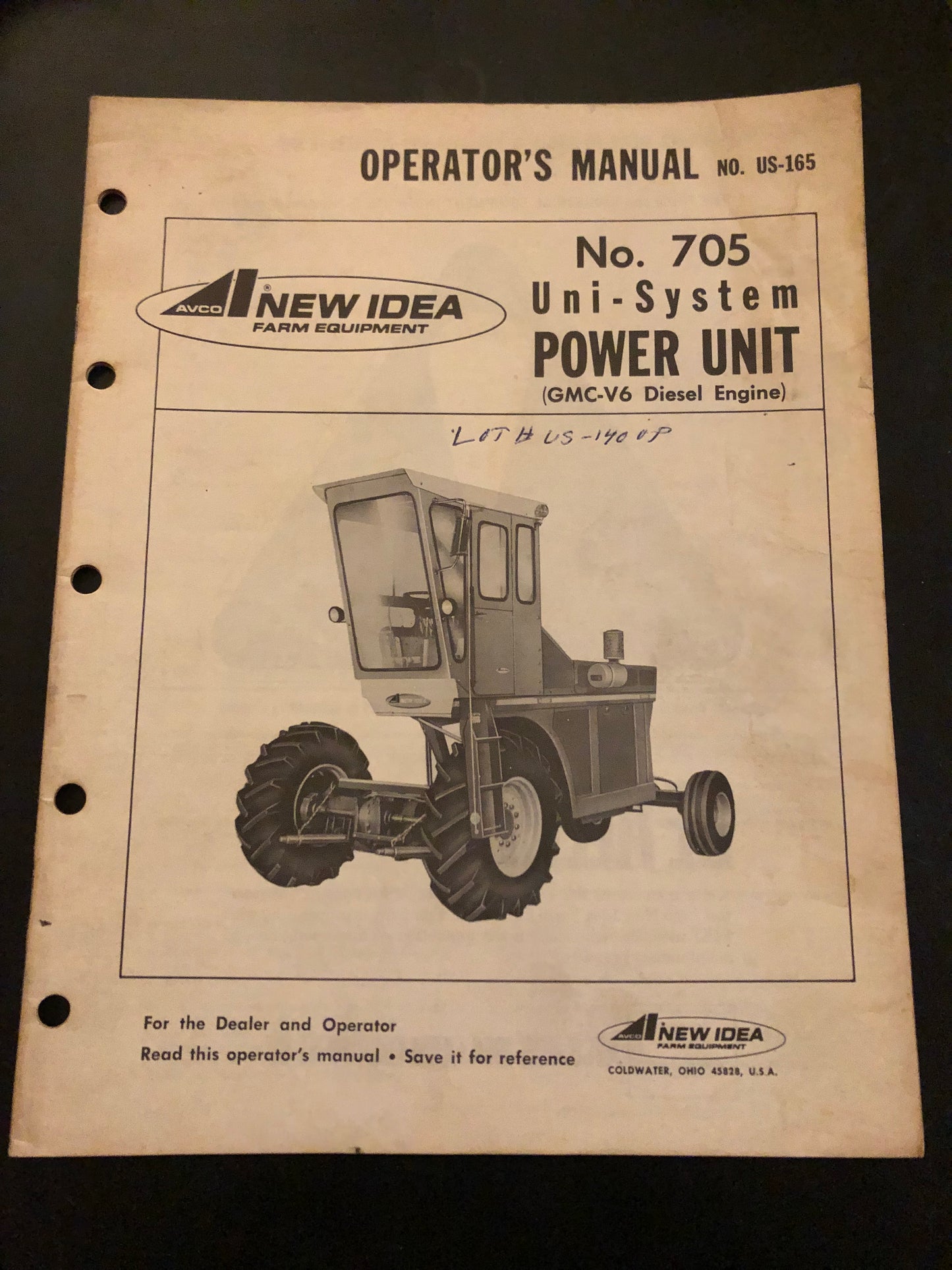 New Idea _ no 705 Uni-System Power Unit _ Operator’s Manual