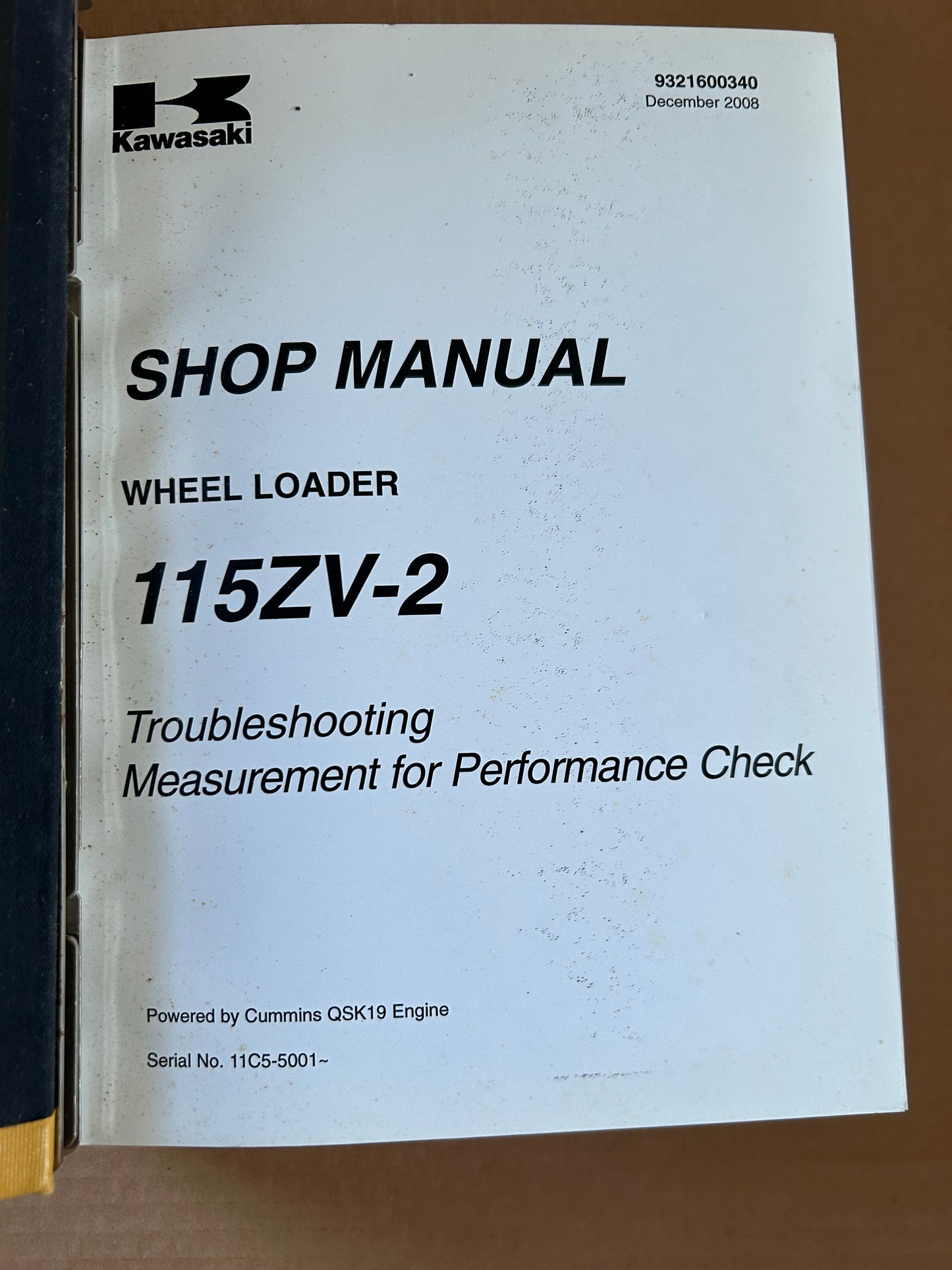 Kawasaki _ 115ZV-2 Wheel Loader _ Binder