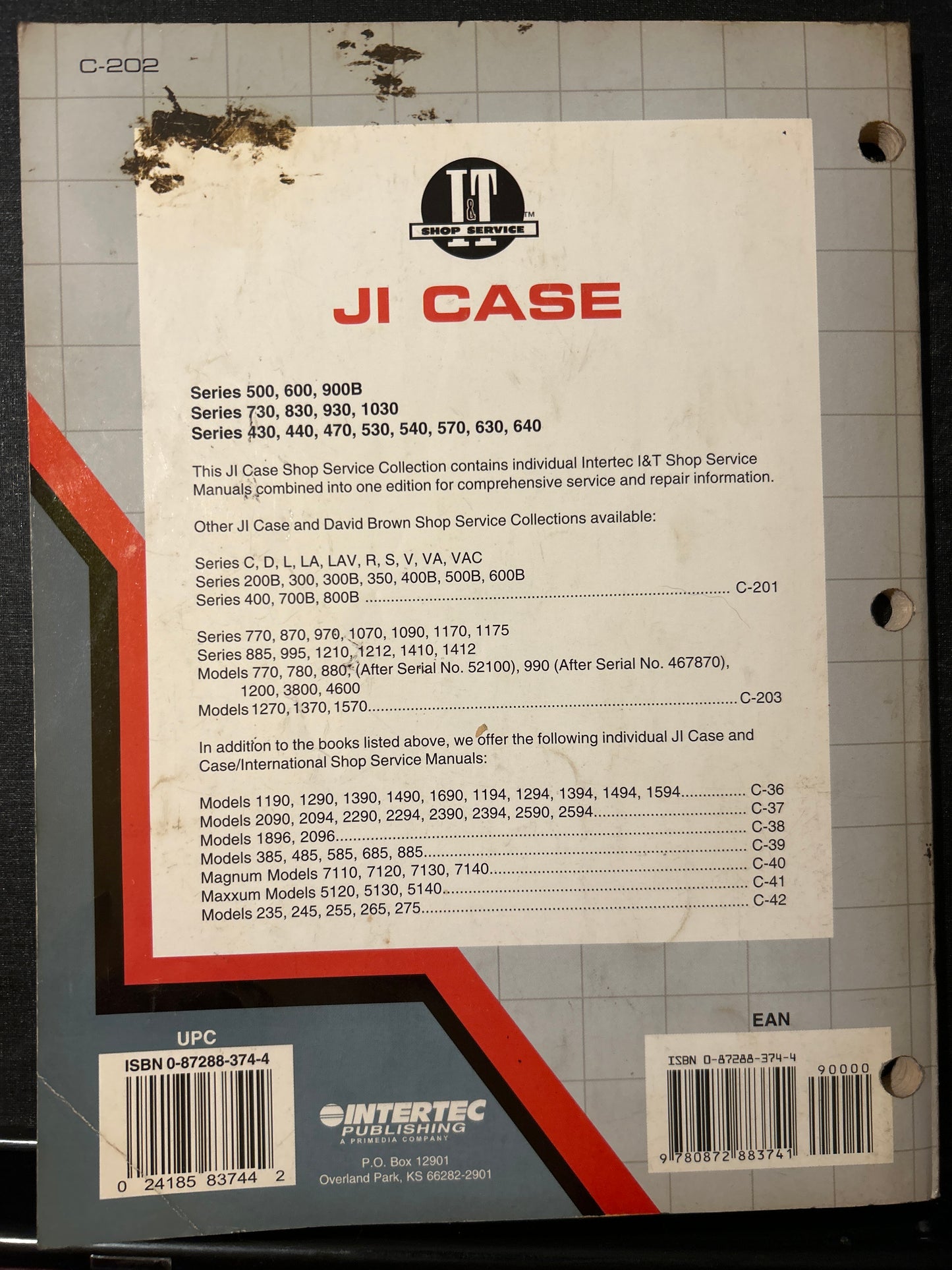 I&T _ JI Case Collection of manuals _ Shop Manual C-202