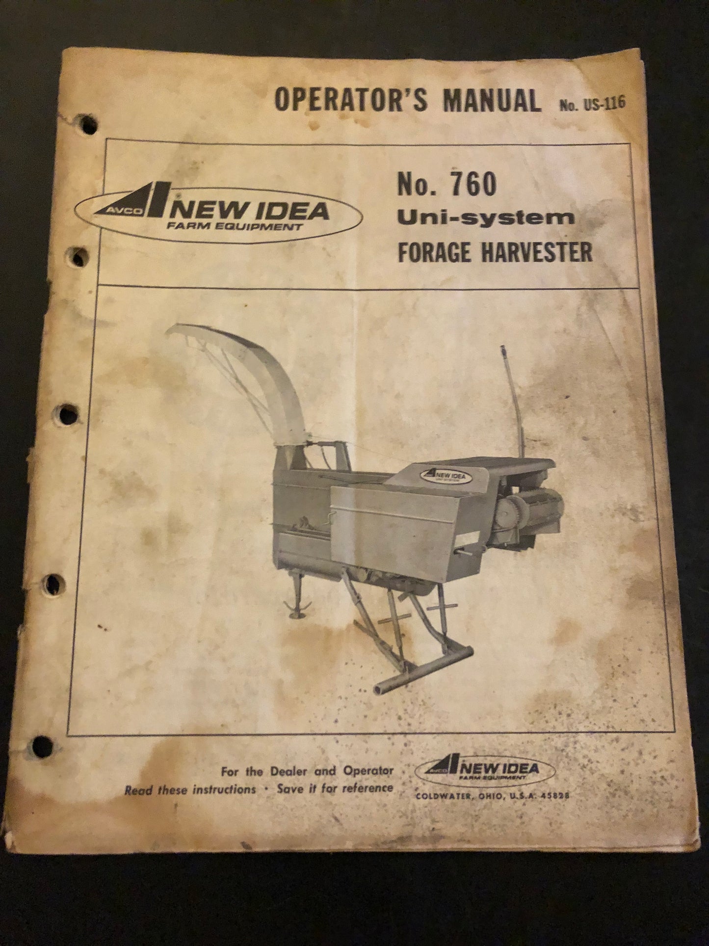 New Idea _ no 760 Uni-system Forage Harvester _ Operator’s Manual