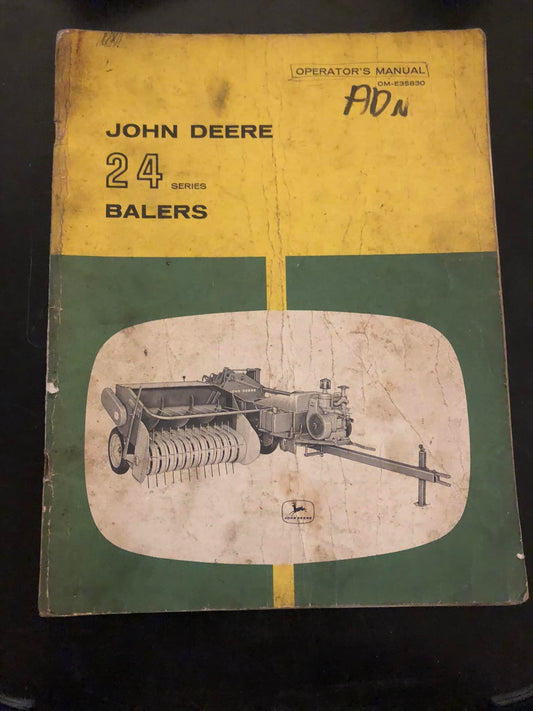 John Deere _ 24 Series Balers _ Operator's Manual OM-E35830