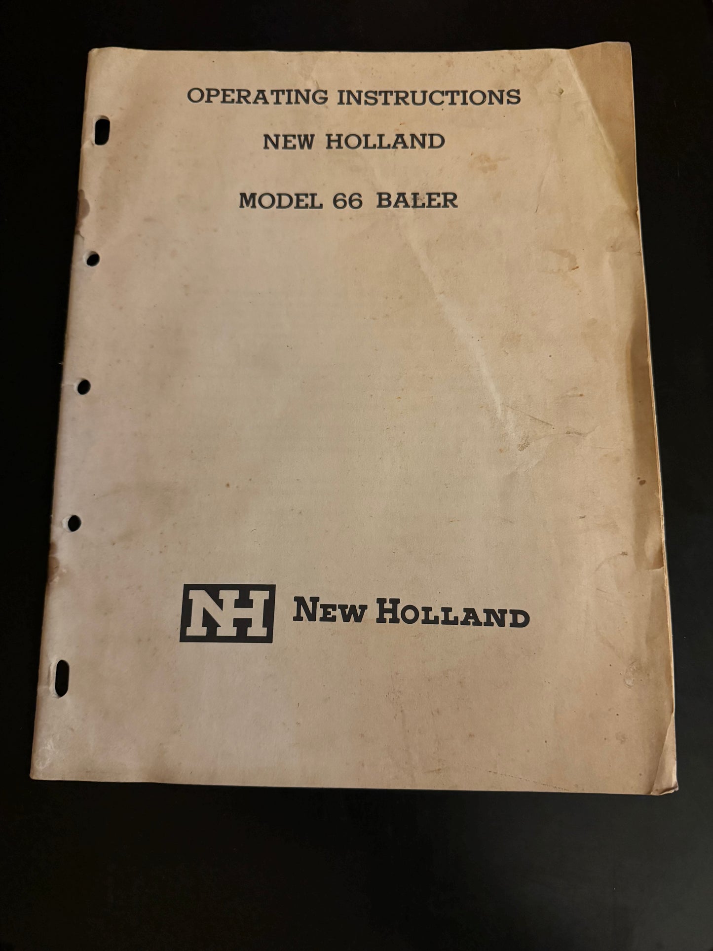 Ford New Holland _ model 66 Baler _ Operating Instructions