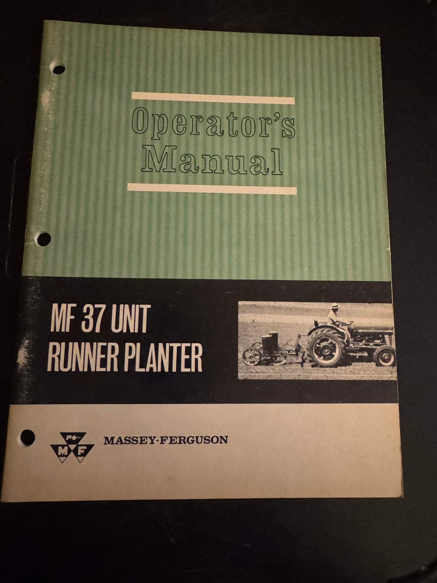 Massey Ferguson _ MF 37 Unit Runner Planter _ Operator’s Manual