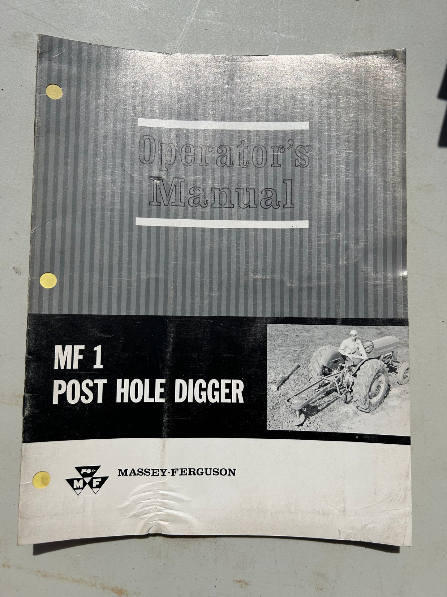 Massey Ferguson No 1 Post Hole Digger _ Manuals