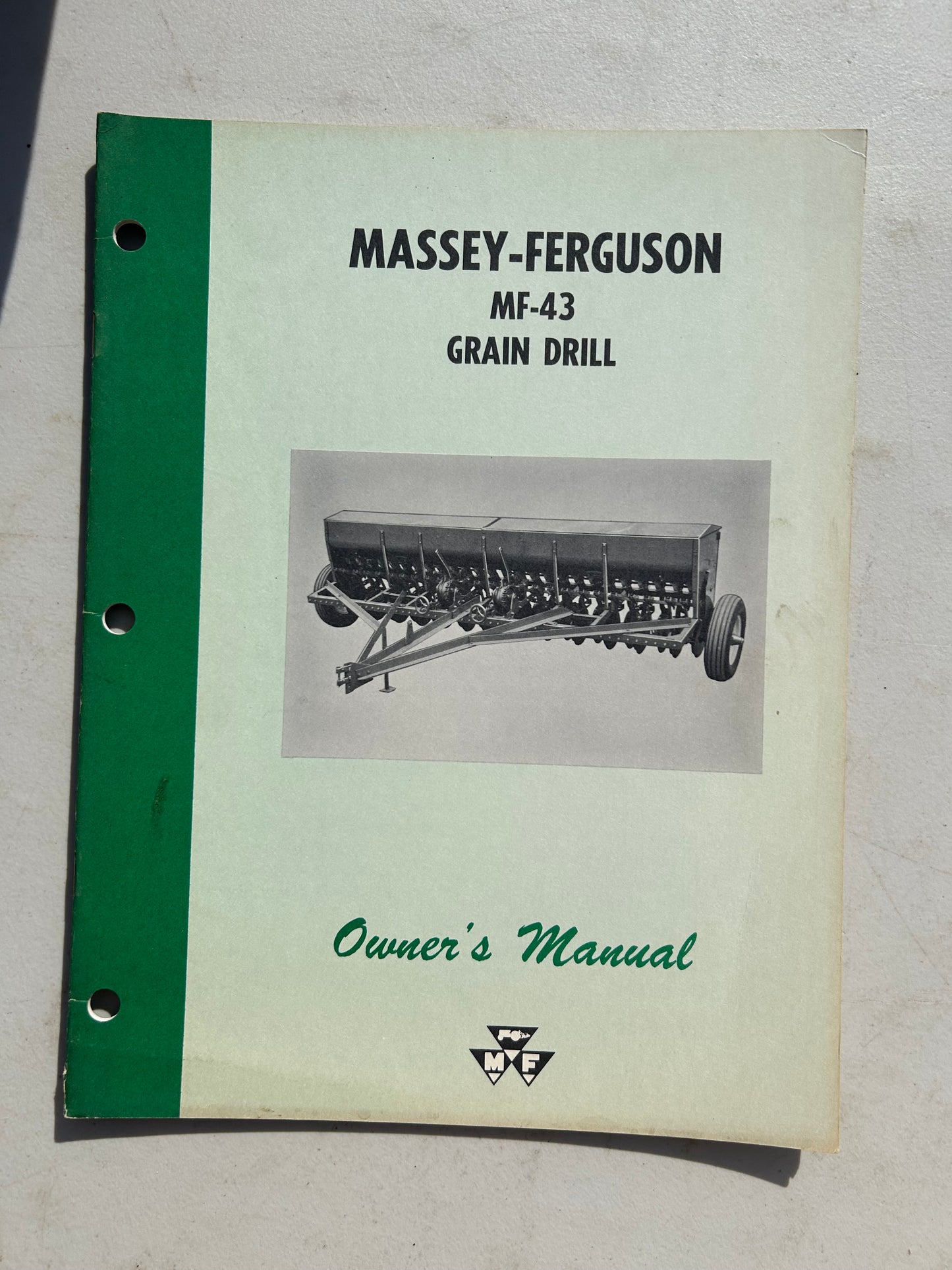 Massey Ferguson MF 43 Grain Drill _ Owner’s Manual