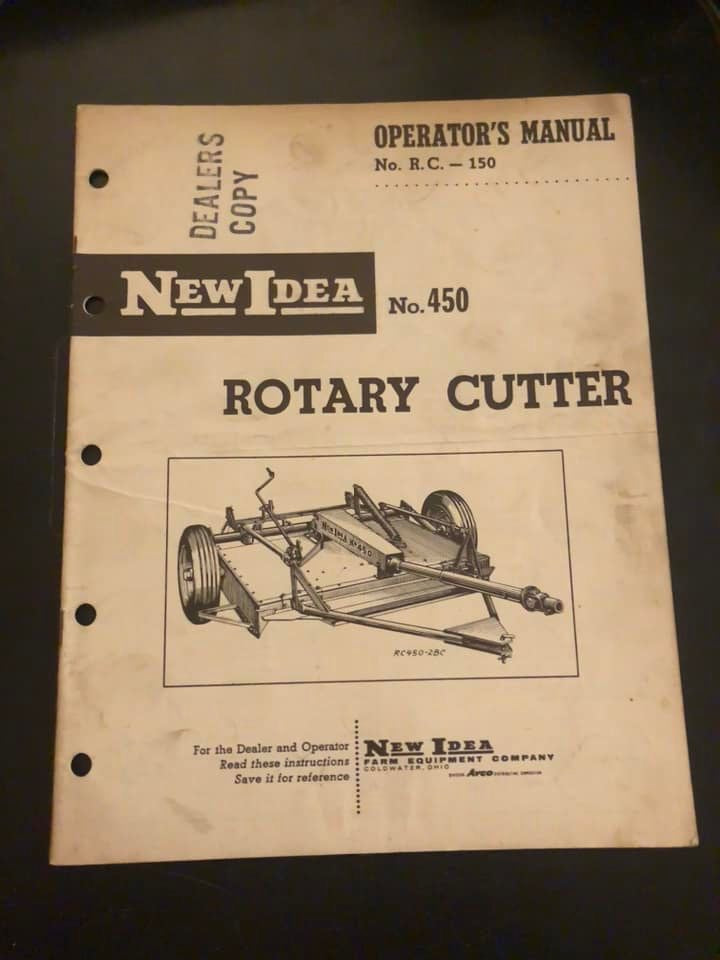 New Idea _ no 450 Rotary Cutter _ Operator’s Manual