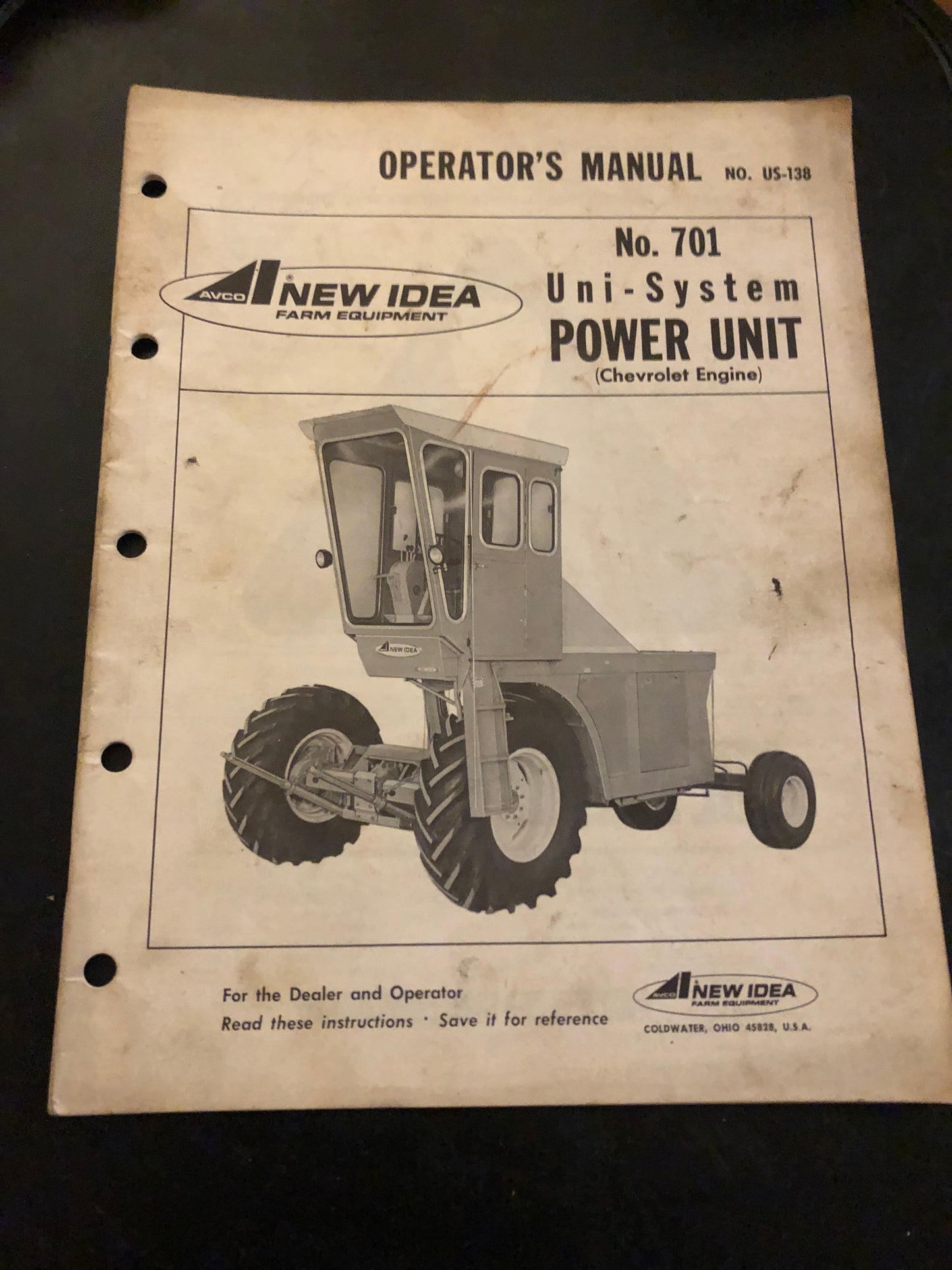 New Idea _ No 701 Uni-System Power Unit _ Operator's Manual