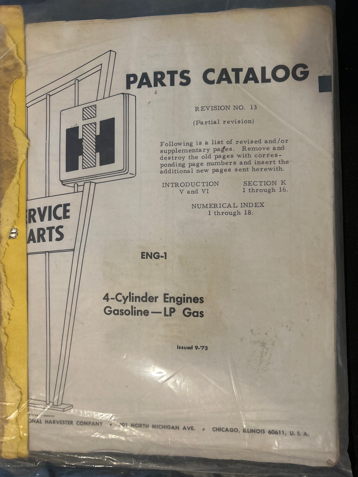 IH _ ENG-1 4 Cylinder Engines, Gasoline - LP Gas