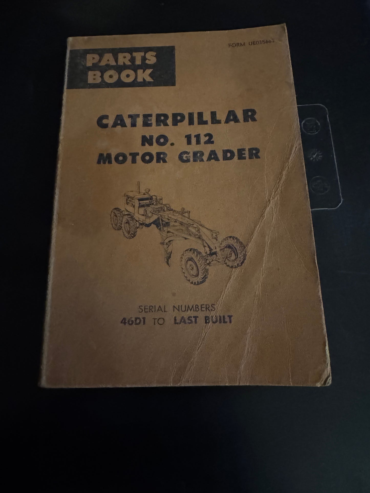 Caterpillar _  No. 112 Motor Grader _ Parts Book