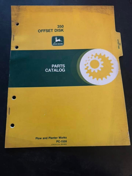 John Deere _ 350 Offset Disk _ Parts Catalog PC-1559