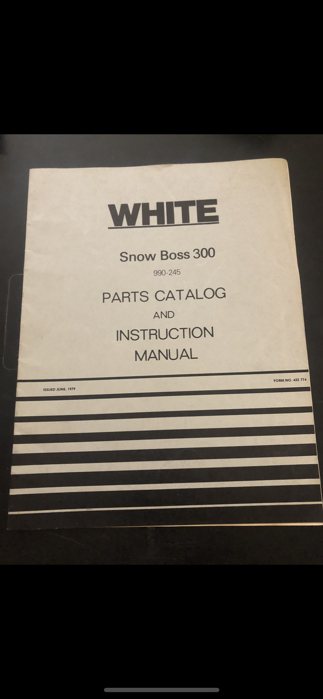 White _ Snow Boss 300 _ Parts Catalog & Instruction Manual