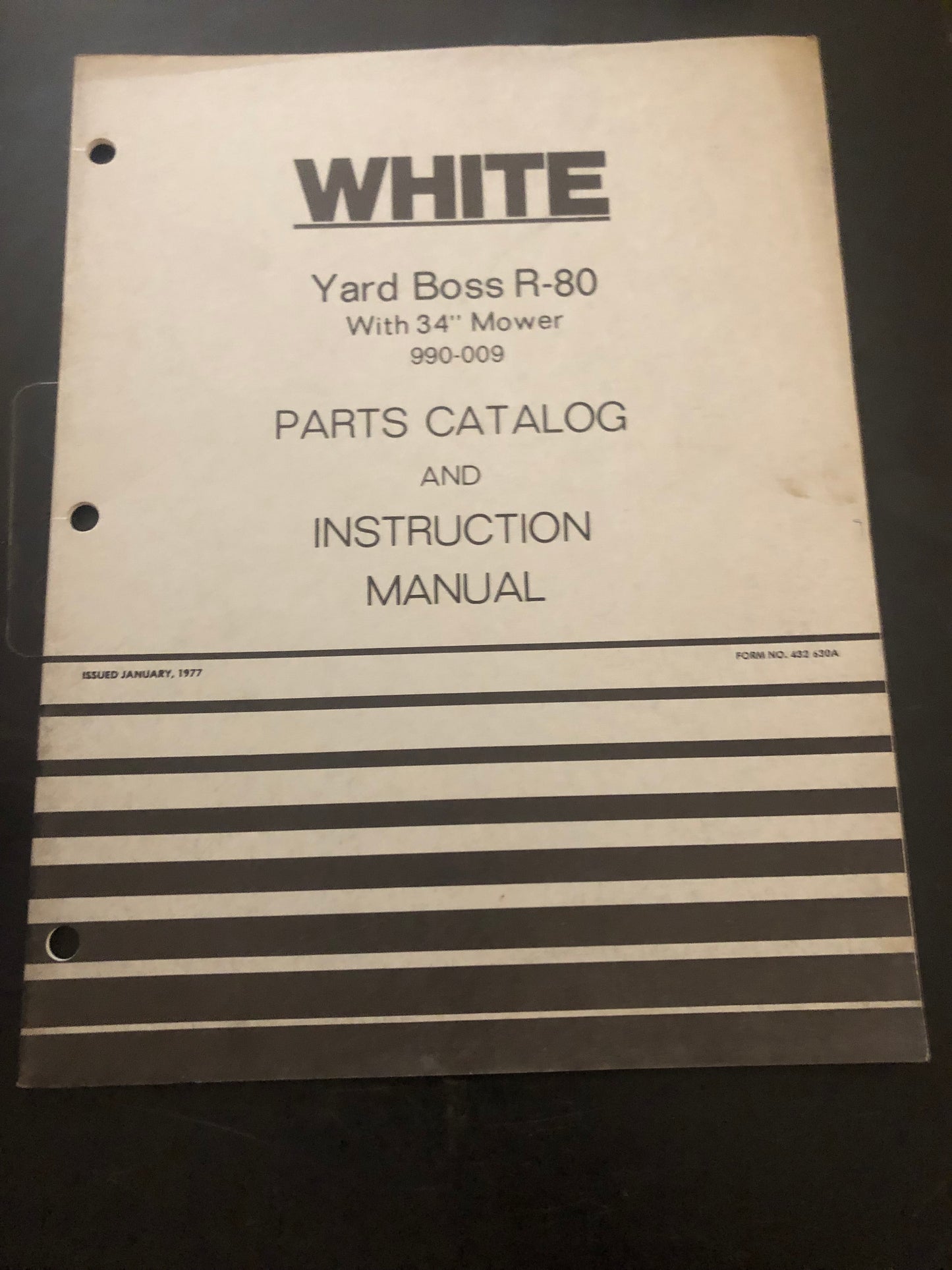 White _ Yard Boss R-80 _ Parts Catalog & Instruction Manual