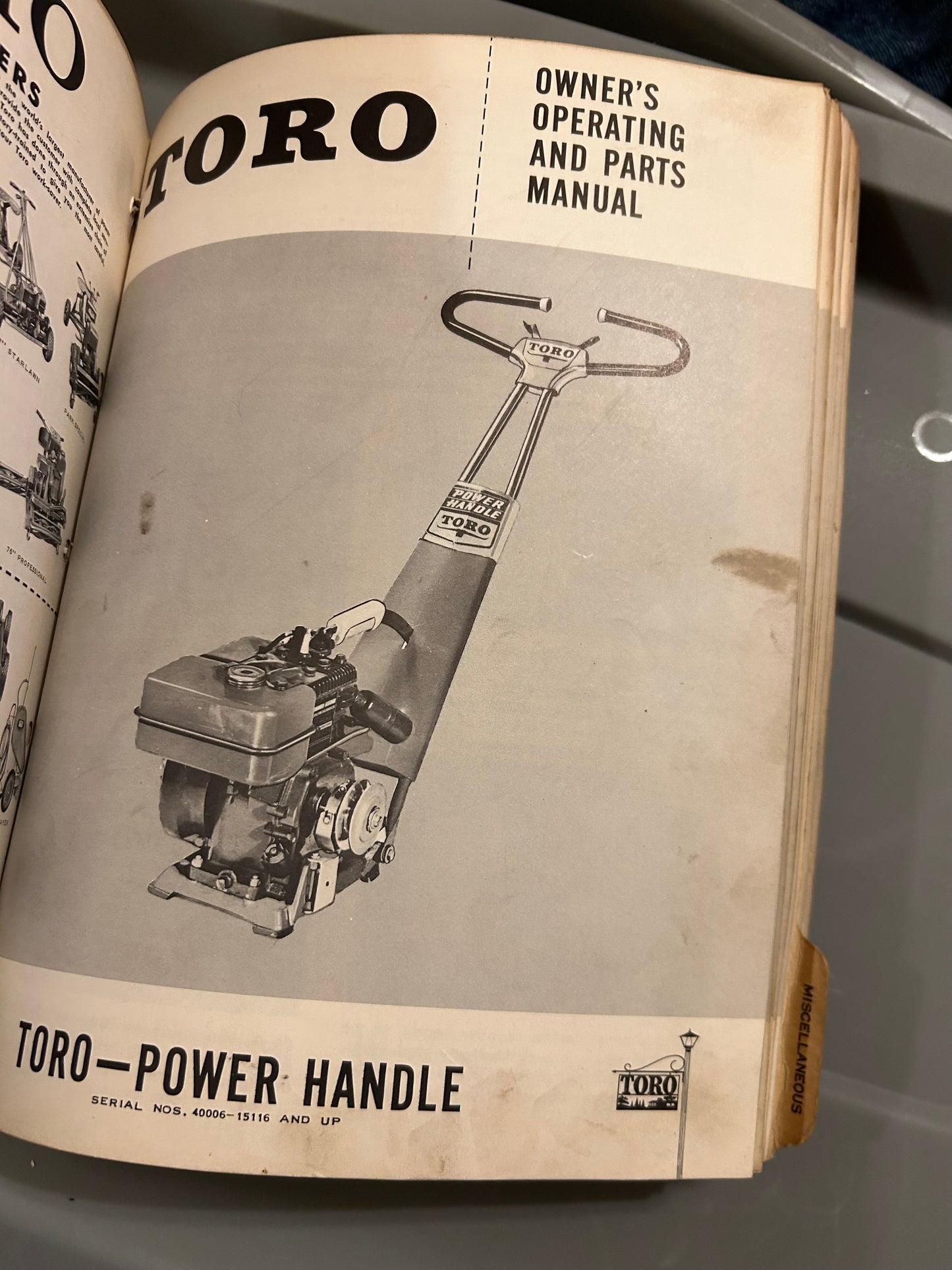 Toro Collection of manuals