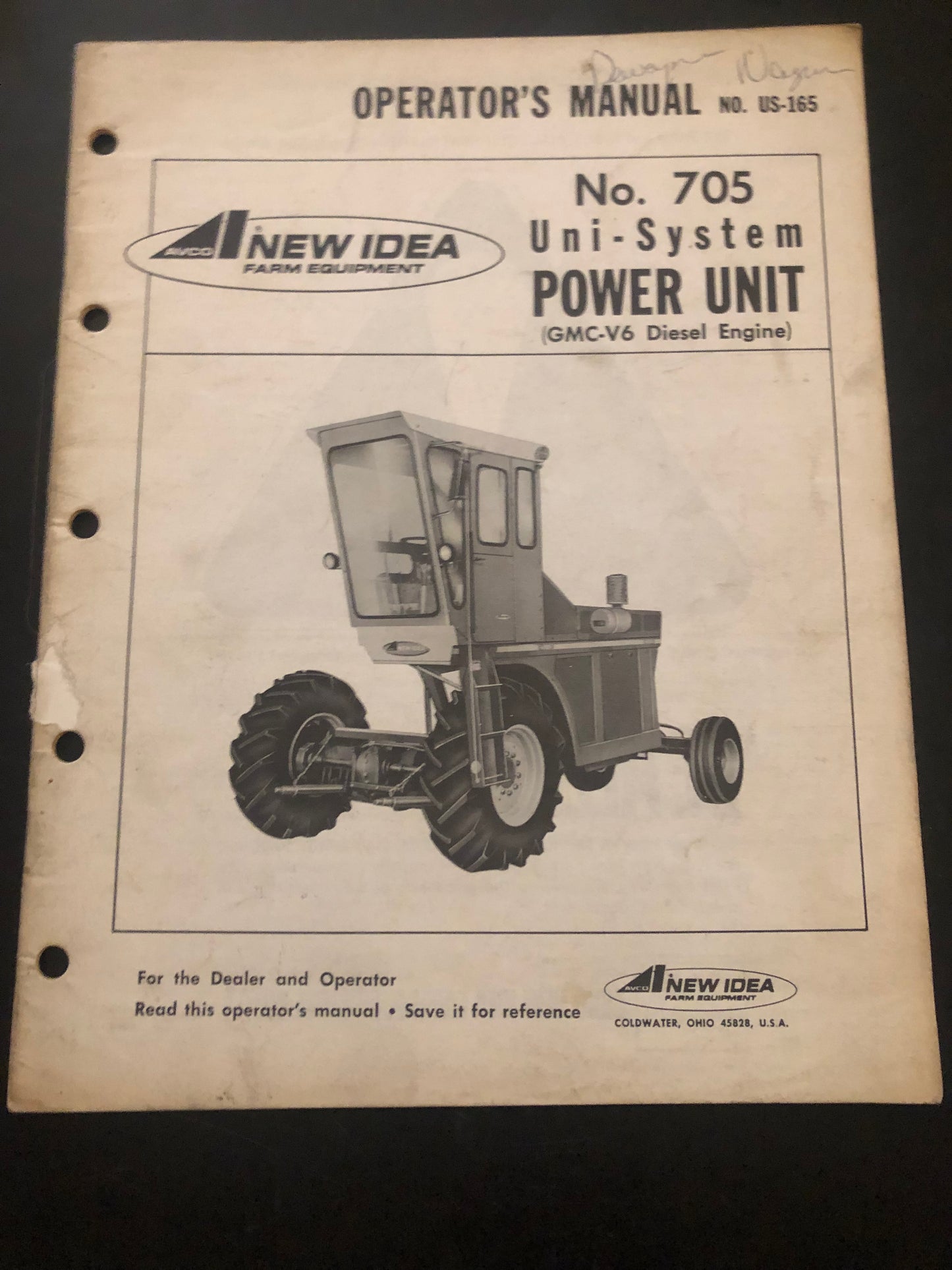 New Idea _ no 705 Uni-System Power Unit _ Operator’s Manual