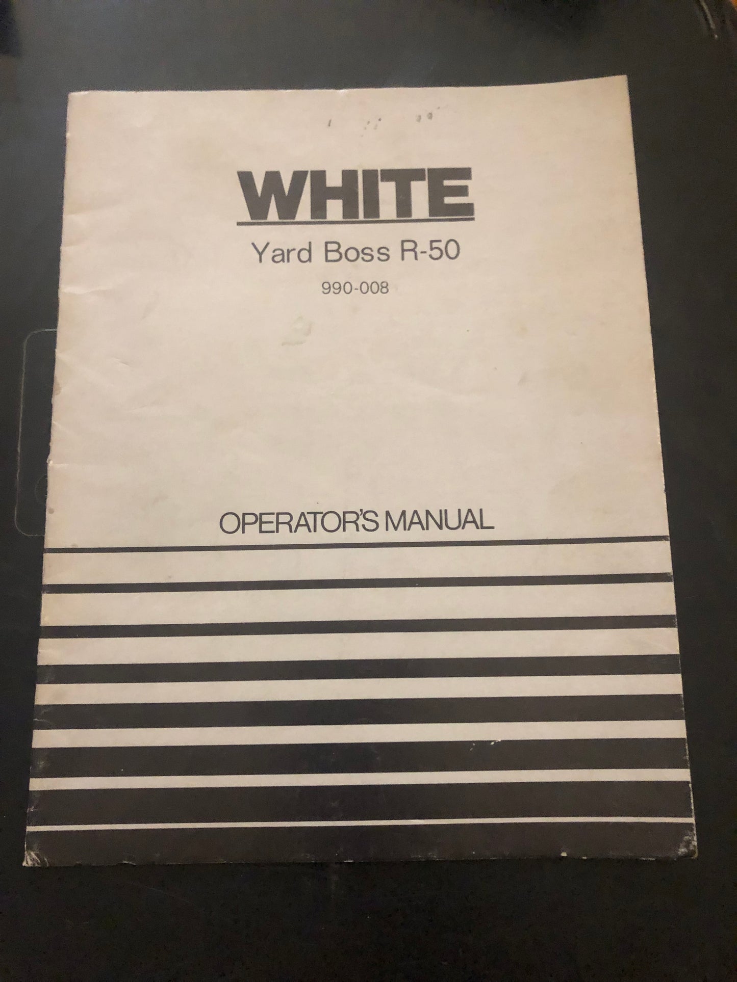 White _ Yard Boss R-50 _ Operator’s Manual