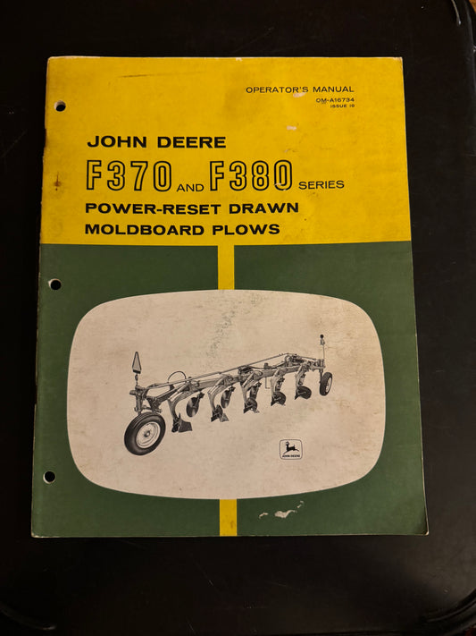 John Deere _ F370 & F380 Power-Reset Drawn Moldboard Plows _ Operator’s Manual OM-A16734 I9