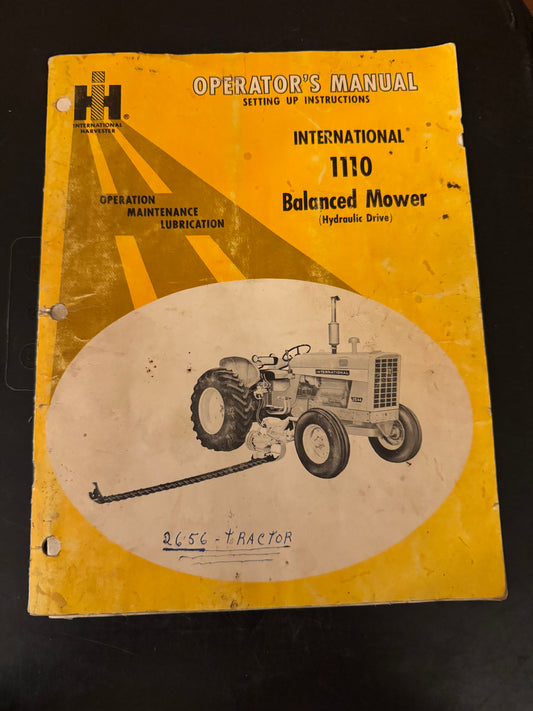International _ 1110 Balanced Mower _ Operator’s Manual