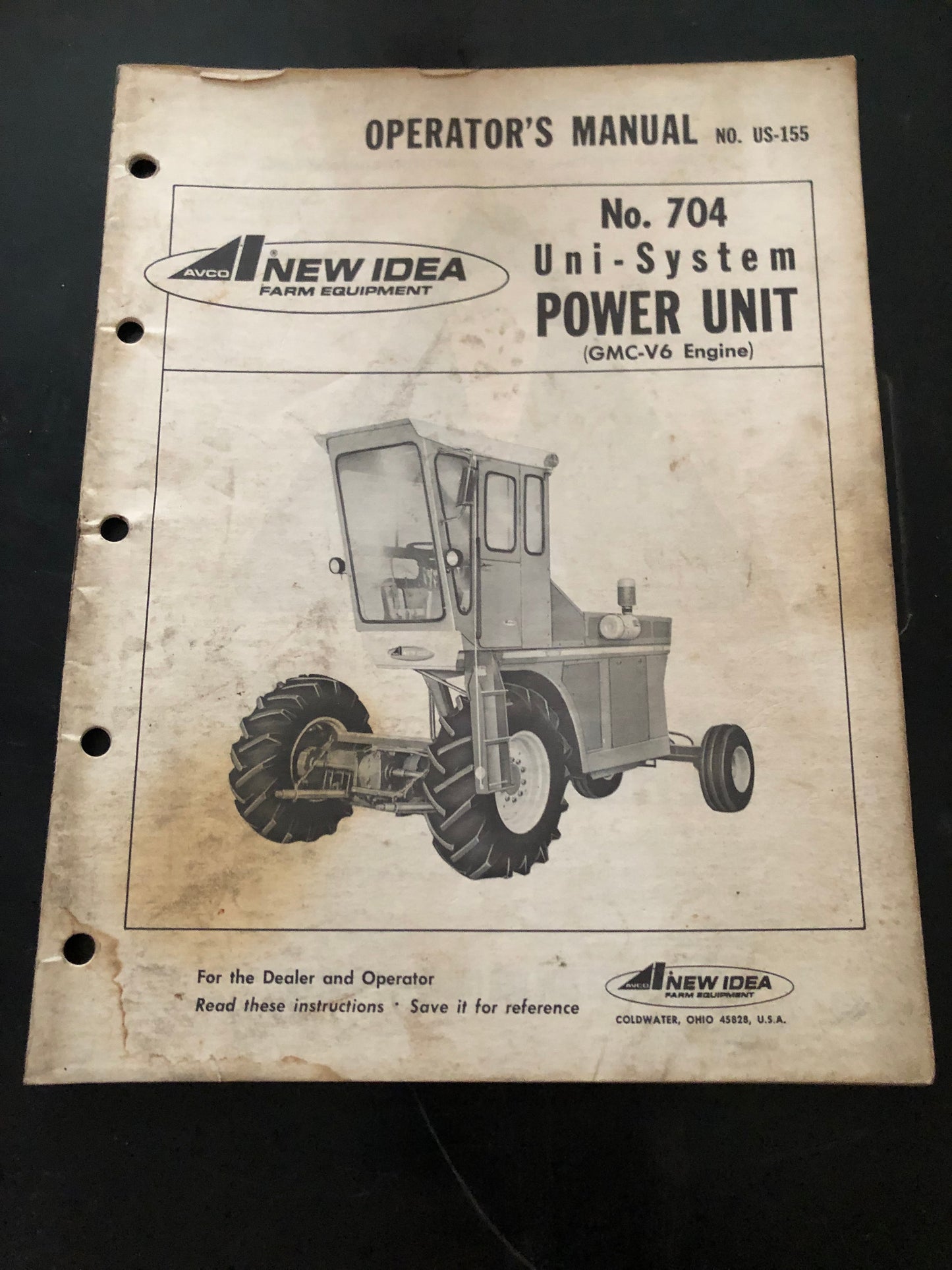 New Idea _ No. 704 Uni-System US-155 _ Operator’s Manual