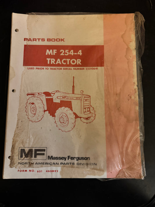 Massey Ferguson _ MF 254-4 Tractor _ Parts Book