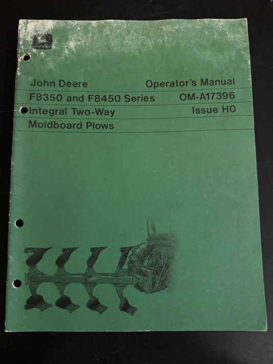John Deere _ F8350 & F8450 Series Integral Two Way Moldboard Plows _ Operator’s Manual OM-A17396 H0