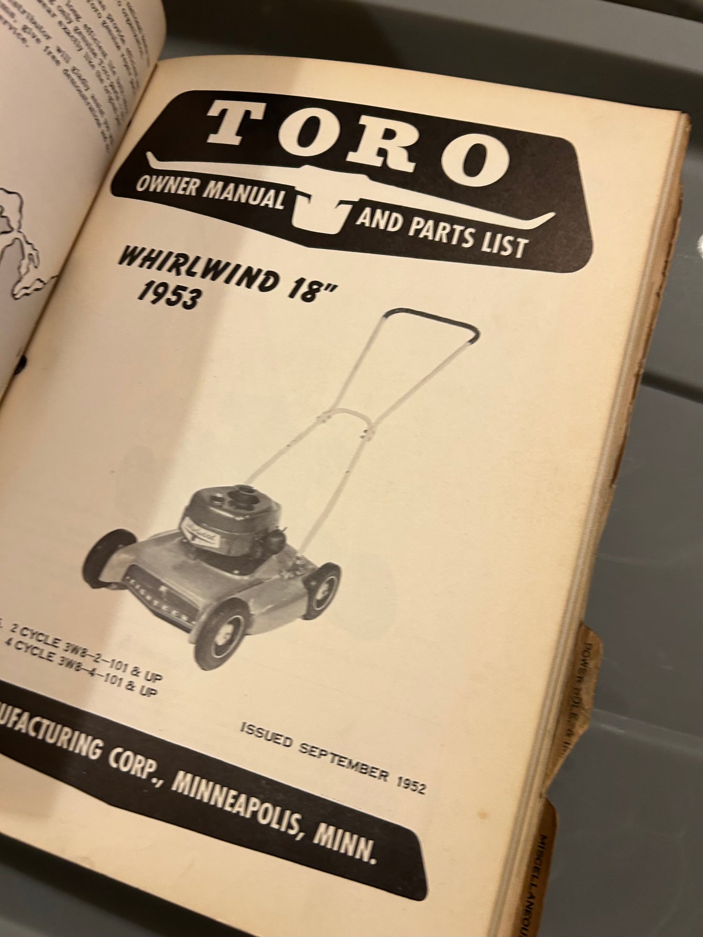 Toro Collection of manuals