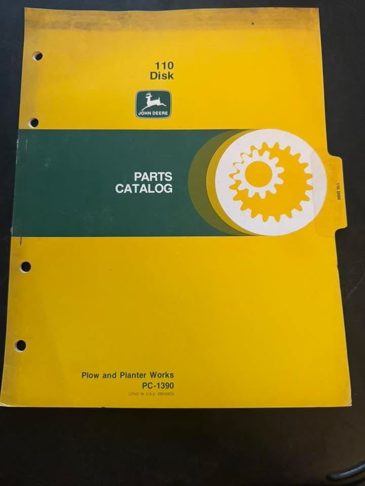 John Deere _ 110 Disk _ Parts Catalog PC-1390